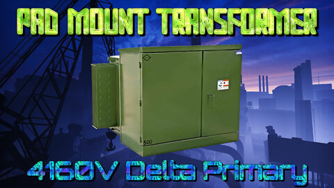 Pad Mount Transformer Oil Cooled - 4160V Delta Primary - 208Y/120 Wye Secondary - NEMA 3R - 500 kVa