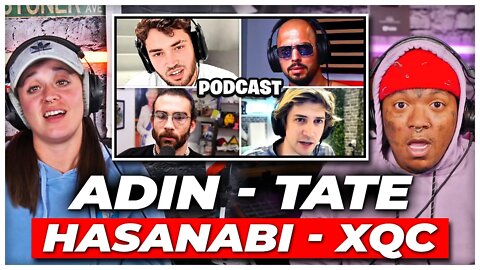 These YT Debates Are Entertaining AF!! | Adin Ross Hosts: ANDREW TATE vs. HASANABI & XQC (Reaction)