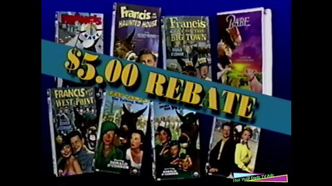 MCA Universal Home Video $5.00 Rebate VHS Commercial (1996)