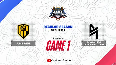 APBR vs BLCK GAME 1 MPL PH SEASON 13 Week 1 Day 1 | AP BREN vs Blacklist International