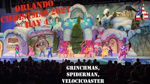 Universal Christmas 2021 | Day 4 | Grinchmas | Spiderman | Veloci Coaster | Lee and Caroline Bonus