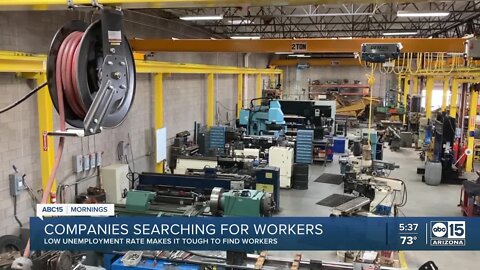 Near-record-low unemployment makes it tougher to find workers
