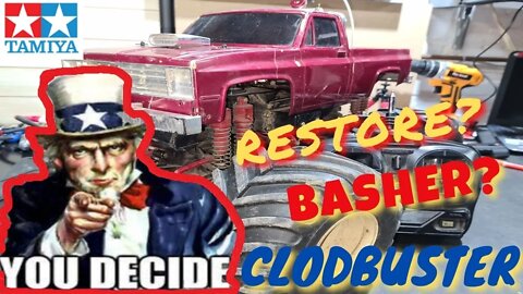TAMIYA CLODBUSTER --26 YEARS OLD -- YOU DECIDE !!!!!!!