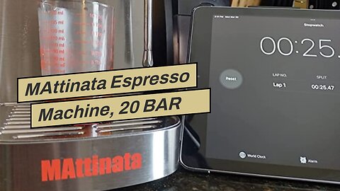 MAttinata Espresso Machine, 20 BAR Espresso Maker with Milk Frother/Steam Wand, Stainless Steel...