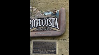 Port Costa Town Sign