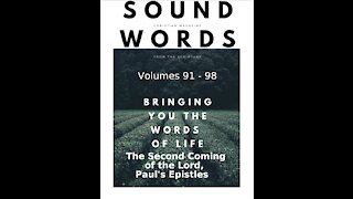 Sound Words, The Second Coming of the Lord, in Paul's Epistles