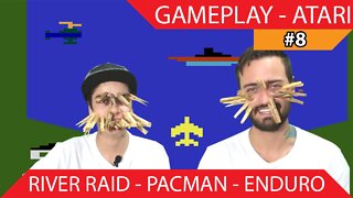 Gameplay RIVER RAID, PACMAN, ENDURO - Atari