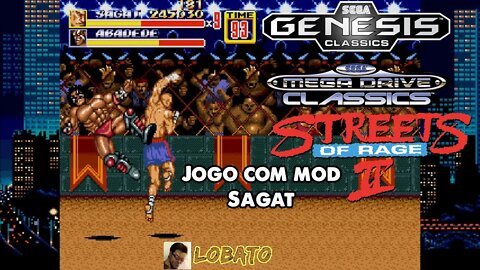 Streets of Rage II (com mod) - Sagat