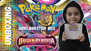 ABRI A MEGA BOOSTER BOX ORIGEM PERDIDA / POKEMON TCG /8 CARTAS ULTRA RARA