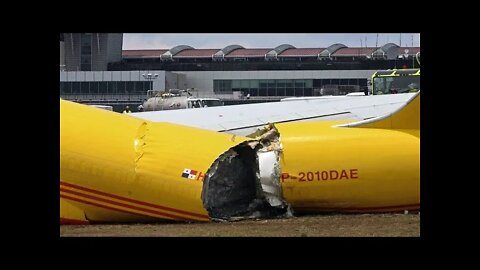 Dude, you broke your Airplane - DHL 757-200 San Jose, Costa Rica 7 April 2022