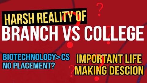 Branch Vs CollegeSelection Btech|Jac Delhi&IPU|ComputerScience&LowerBranches