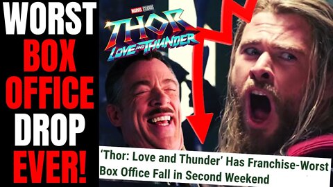 Box Office DISASTER For Marvel! | Thor: Love And Thunder Has Worst MCU Box Office Drop EVER At -68%