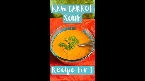 Raw Carrot Soup 🥕🍲😋 #healthy #easy #easyrecipes #delicious #udtarasoiya #raw #veganrecipes