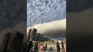 cloud formation over beach in Rio de Janeiro #views #nature #beauty #sky