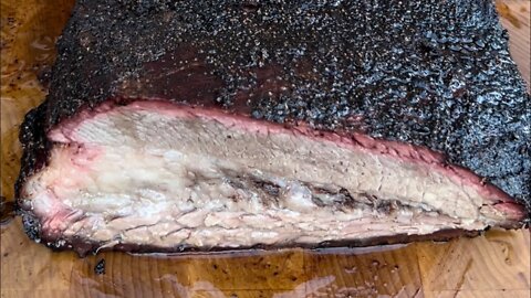 Smoked beef brisket