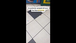 Customer pooped all over the floor