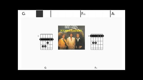 Beegees - To much heaven - (Chords & Lyrics like a Karaoke)