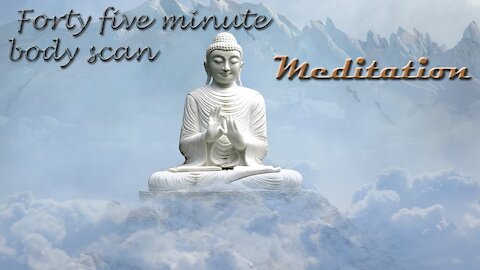 45 min body scan guided meditation, which is a full body scan to promote positive body healing.