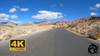4K 60FPS Red Rock Canyon Scenic Drive.