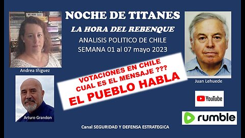 NOCHE DE TITANES. Analisis Politico semana del 01 al 07 mayo 2023