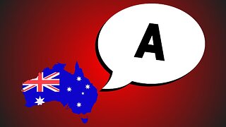 How Australians pronounce the letter 'A'. English Alphabet.