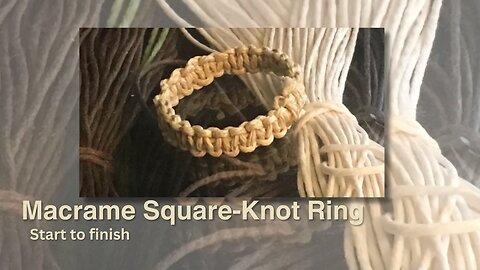Macrame Square-Knot Ring How-to