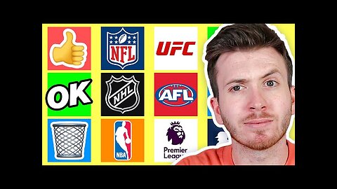 Ranking The Worlds Best Sports! (Tier list)