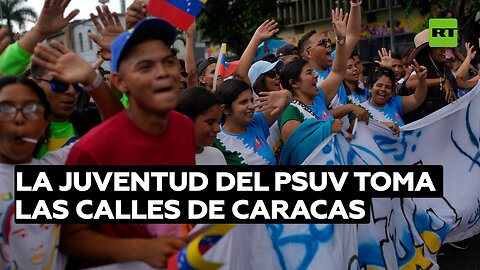 La juventud del PSUV toma las calles de Caracas