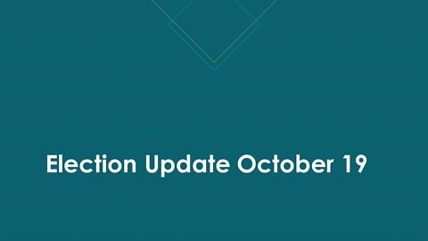 Election Update October 19