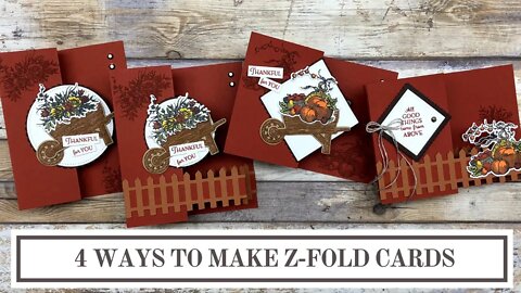 4 Ways to Make Z Fold Cards