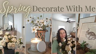 Spring Decorate With Me | Neutral Spring Living Room |