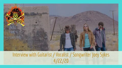 CMStv for FREE - Interview with The Babys/Honey River Guitarist Joey Sykes - 4/22/20