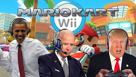 The Presidents Play Mario Kart Wii 14