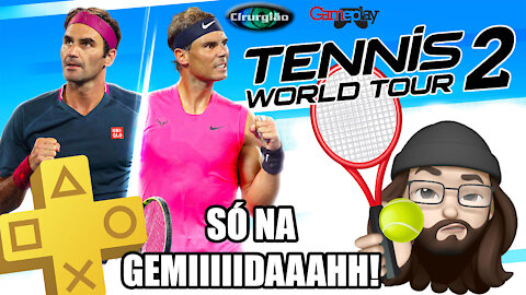 PSN PLUS AGOSTO - Gameplay da Gemida Tennis World Tour 2 do PS4 - CirurgiãoVídeos