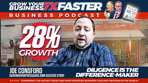 The Joe Consford Success Story | Celebrating the 28% Growth of www.HardwareOnTheSquare.com
