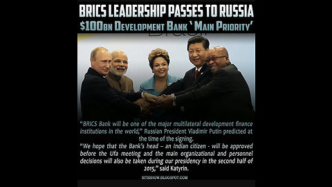 BRICS Prepares New Gold Backed Currency To Compete With US Dollar, This Could DESTROY The US Dollar