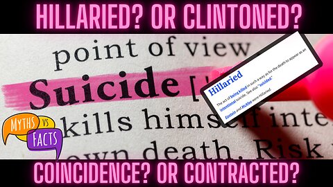 Hillaried or Clintoned- Coincidence or Contracted -As The Numbers Rack Up