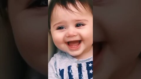 Cute baby laughing reels// cute expressions 😻 #shorts