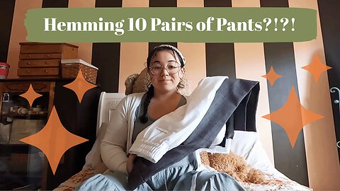 On the Mend: Hemming 10 Pairs of Paints & Pick Stitch Tutorial!