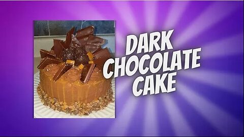 Want a chocolate cake that isn't too sweet? Try this!