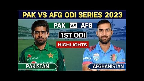 Pakistan Vs Afghanistan 1st ODI 2023 Series| Full Highlights