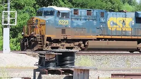 CSX M215 Autorack Train from Fostoria, Ohio July 23, 2022