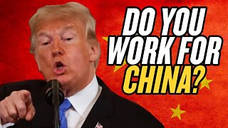 “Do You Work for China?:” Trump Asks Reporter