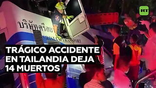 Al menos 14 muertos y más de 30 heridos en un accidente de autobús en Tailandia