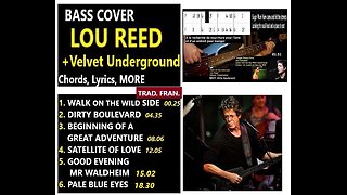 Bass cover (Final::) LOU REED + VELVET _ Chords, Lyrics, MORE