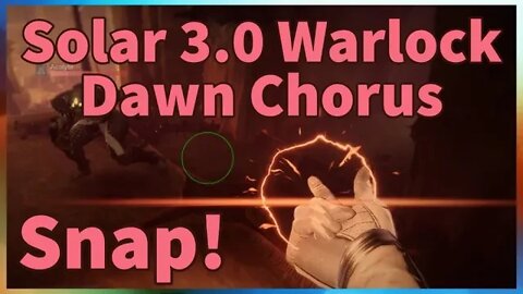 Solar 3.0 Warlock Dawn Chorus Build | Destiny 2