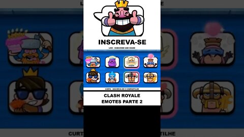 TODOS OS EMOTES - CLASH ROYALE PARTE 2