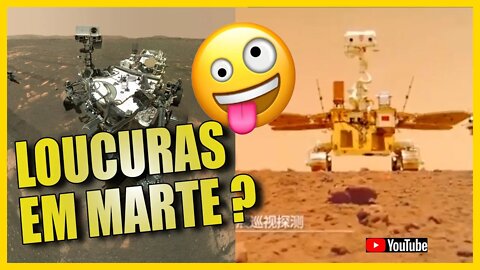 ENLOUQUECERAM EM MARTE NASA E CHINA TROCAM ROVERS NO PLANETA VERMELHO