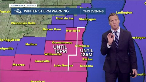 Winter storm bashes Southeast Wisconsin: 8 inches of snow possible