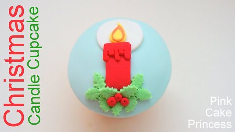 Copycat Recipes Christmas Cupcake & Cake Topper - How to Make a Christmas Candle Cupcake Cook Recip